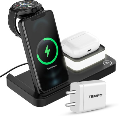 TEMPT Lumina Wireless Charger With Lamp, 4 in 1 Magnetic Mag-Safe Charger Charging Pad