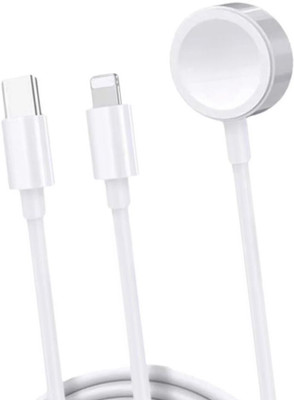 Cokoeye Compact 2-in-1 Type-C iWatch Charger for Travel & Daily Use Charging Pad