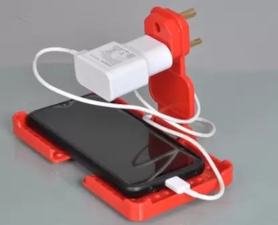 Chaebol Mobile Holder Red Color Charging Pad Mobile Holder