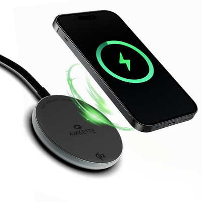 AMKETTE PowerPro Air 450, 15W Qi2 Magsafe Wireless Charging Pad