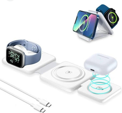 Talabat Compact 3-in-1 Foldable Charging Pad for iOS Devices Charging Pad