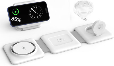 Techpunch 3 in 1 Folding Magnetic Wireless Charging Power Charging Pad
