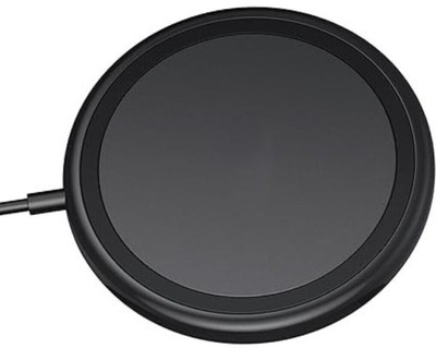 VELOGK Effortless Charging with Round Black Wireless Charging Pad Charging Pad