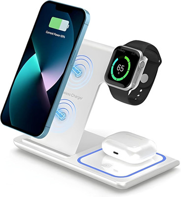 Cokoeye 3 in 1 Magnetic Fold Wireless Charger 23W for iPhone 16 to 12,iWatch and Airpods Charging Pad