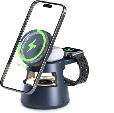 Luxafare 5-in-1 15w Wireless Charging Station, Metal Charging Stand and Charging Pad Charging Pad