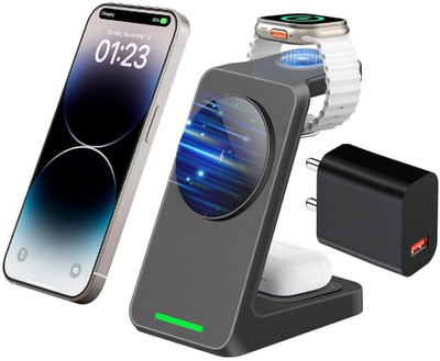 UNIGEN Magtec 330 3-in-1 magsafe wireless charger with adapter for iphone,airpods,watch Charging Pad