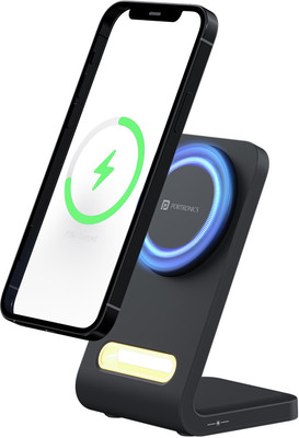 Portronics Flux 15W Qi2 Enabled Fast Charging Wireless Charger, Best for iPhone, Charging Pad