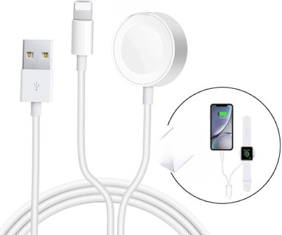 VELOGK Quick Charge 2 in 1 USB Apple Watch Charger – Perfect for On-the-Go Charging Pad