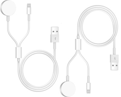 MARS 2 in 1 Wireless Watch Charger USB Magnetic Charging Cable (2 Pcs) Charging Pad