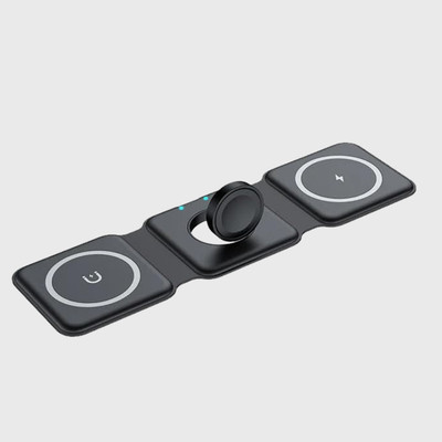 MARS 3in1 Foldable Wireless Magnetic Pad Compatible for Phone15/Max/14 Watch Charging Pad