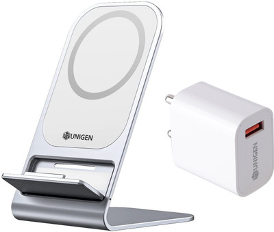 UNIGEN UNISTAND Wireless Mag Safe Aluminum Alloy Stand for i-Phone 14/13/12 (GRAD) Charging Pad