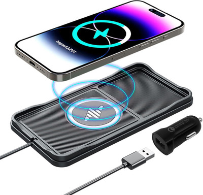Zorbes Wireless Car Charger Fast Charging Pad for iPhone and Samsung Charging Pad