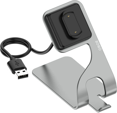 Oboe Aluminum Stand Fast Charger Compatible with Amazfit T-Rex 2 /GTR3 pro/GTR3/GTS3 Charging Pad