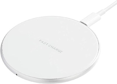 JK Beauty Wireless Charger | 10W Wireless Fast Charging Pad (White) Charging Pad