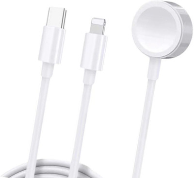 INNOVIX 2-in-1 Type-C iWatch Charger: Fast Charge for Watch & Phone Charging Pad