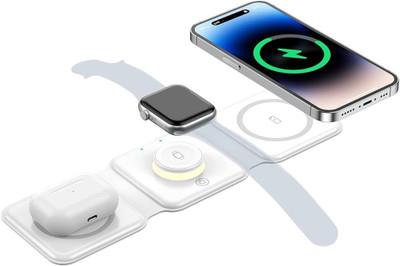 MARS 3-in-1 Fast Charging Dock for iPhone, Apple Watch, AirPods Charging Pad