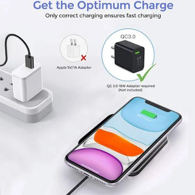 MARS Sleek & Powerful: Square Wireless Charging Solution Charging Pad