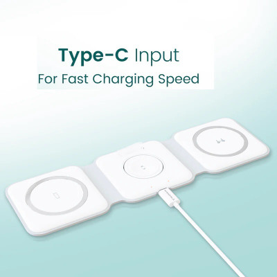 G2L 3 in 1 Folding Magnetic Wireless Charging Power for Smartphone Charging Pad