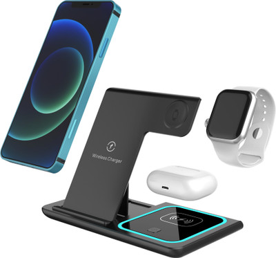 Jellybean JB 455, 3 in 1 Wireless Fast Charger Stand(Qi Certified) Charging Pad