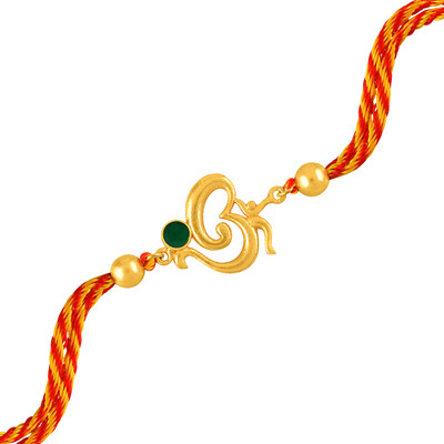 Gem O Sparkle Unique And Religious OM Design Rakhi Brass Link Charm