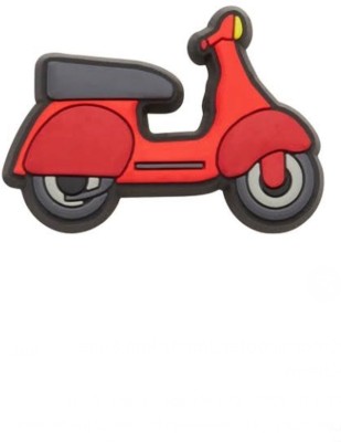 BABOLE C 38_Crocs Scooter jibbitz charm 1 Ok Pcs (Red) Rubber Shoe Charm