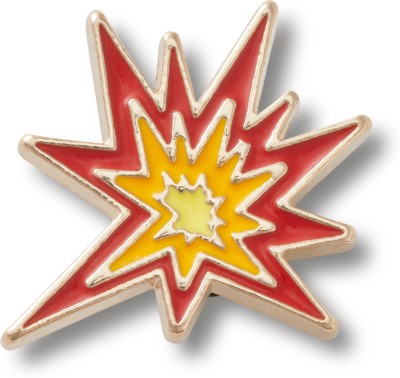 Crocs Elevated Red Star Burst Plastic Shoe Charm