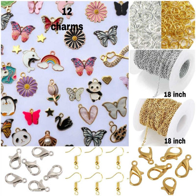 ELCETRATD JEWELLERY Brass Charm Set(Pack of 12)