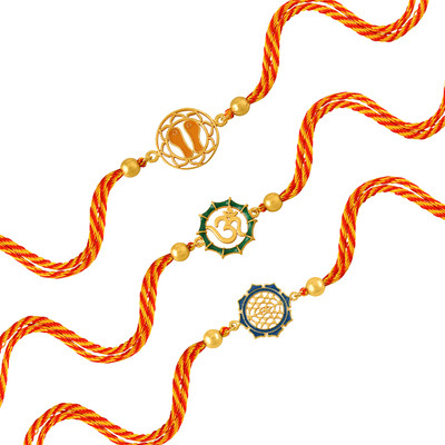 Gem O Sparkle Brass Link Charm(Pack of 3)