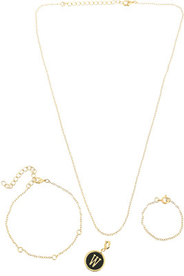 Voylla Brass Gold-plated Gold Jewellery Set(Pack of 1)