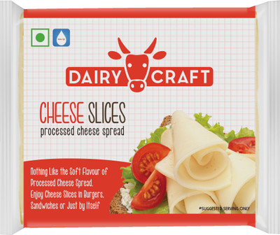Dairy Craft Spread Processed cheese Slices(180 g, 12 Units)