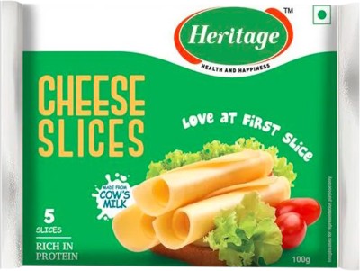 Heritage Plain Processed cheese Slices(100 g)