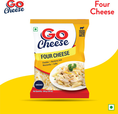 Go Four Mozzarella and Cheddar Cheese Shredded(200 g)