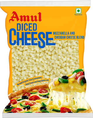 Amul Diced Cheese Blend Mozzarella and Cheddar Cheese(200 g)