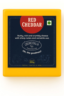 Cremeitalia Red Cheddar cheese(200 g)