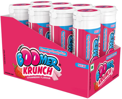 Boomer Krunch Showbox Strawberry Chewing Gum(230.4 g)