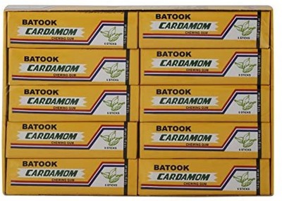 batook CARDAMOM 5 STICK CHEWING GUM BOX ( 5 STICK X 20 X 2.5G ) CARDAMOM Chewing Gum(20 x 12.5 g)