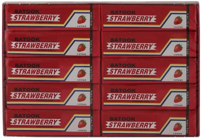 batook STRAWBERRY FLAVOR 5 STICK CHEWING GUM BOX (5 STICK X 20 X 12.5G) STRAWBERRY Chewing Gum(20 x 12.5 g)