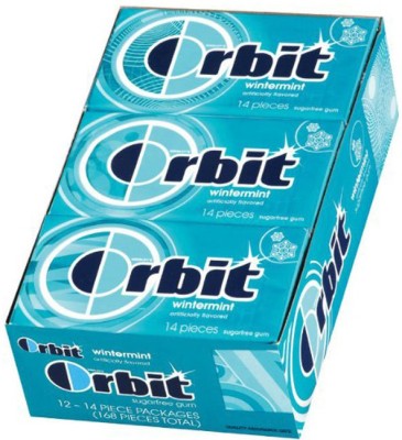 ORBIT Wintermint Gum 14 Pieces Pack of 12 MINT Chewing Gum(12 x 33 g)