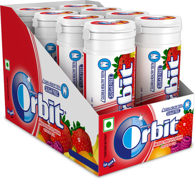 ORBIT Sugar-Free Chewing Gum Mixed Fruit Chewing Gum(8 x 19.8 g)