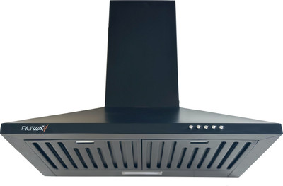 ruwa GARNET FILTERLESS 60 Wall Mounted Chimney(Black 800 CMH)