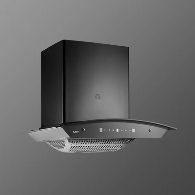 Kaff Tannic DHC 60 Auto Clean Wall Mounted Matte Black Finish 1180 CMH Chimney