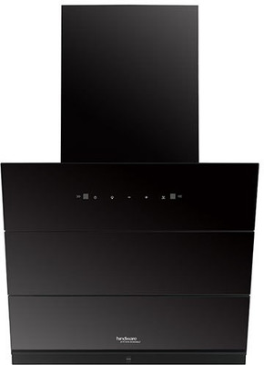 Hindware LEXIA 60 1350 CMH Auto Clean Wall Mounted Chimney (BLACK, BLACK GLASS 1350 CMH)