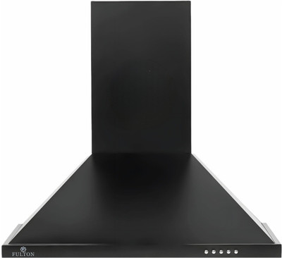 FULTON PYRAMID 60CM Wall Mounted BLACK 1220 CMH Chimney