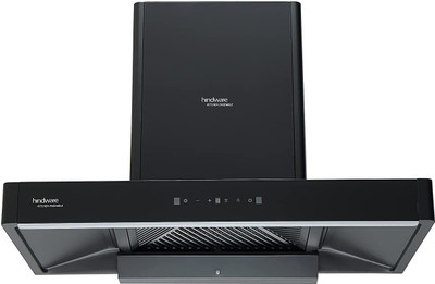 Hindware OPTIMUS BLACK 90 1400CMH MAXX SILANCE TECHNOLOGY ( YEAR 2022 ) Auto Clean Wall Mounted BLACK 1400 CMH Chimney