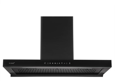 RUWA Jade 90 Filterless Auto Clean Wall Mounted Black 1350 CMH Chimney