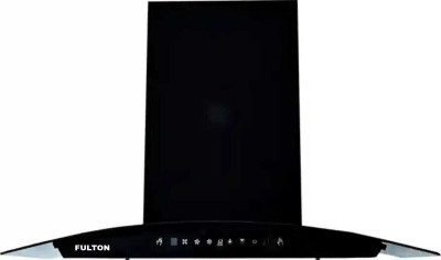 FULTON SLIM CURVE 60 CM Auto Clean Wall Mounted BLACK 1450 CMH Chimney