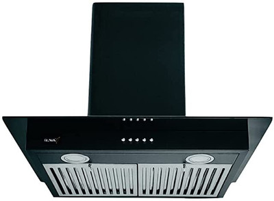 RUWA OSCAR 60 Blk Wall Mounted Black 1100 CMH Chimney