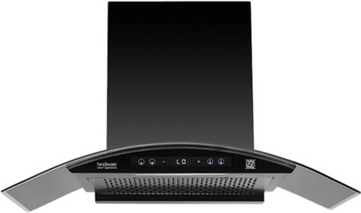 Hindware DIVINA BLDC () Auto Clean Wall Mounted black 1400 CMH Chimney