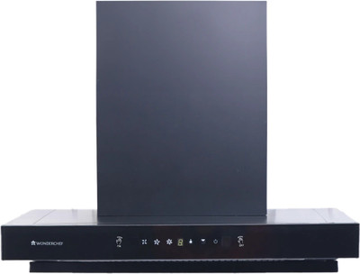 WONDERCHEF Ruby Sleek 60CM Auto Clean Wall Mounted Black 1400 CMH Chimney