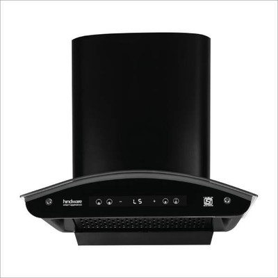Hindware Martina BLDC 75CM Auto Clean Wall Mounted Black 1450 CMH Chimney